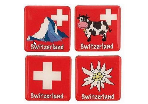 Epoxy-Magnet Suisse, Set à 4 Stück Epoxy-Magnet Suisse, Set à 4 Stück