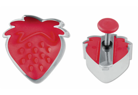 Erdbeere mit Prägung 4.5cm