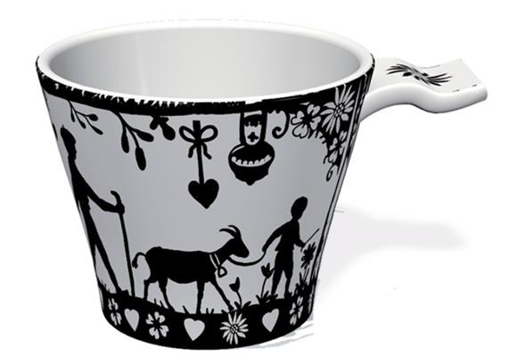 Espressotasse "Scherenschnitt"