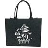 Filztasche Shopper Small Zermatt Symbole anthrazit