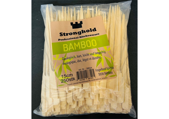 Fingerfood-Spiesse flach 250/Beutel 15cm Fingerfood-Spiesse flach 250/Beutel 15cm