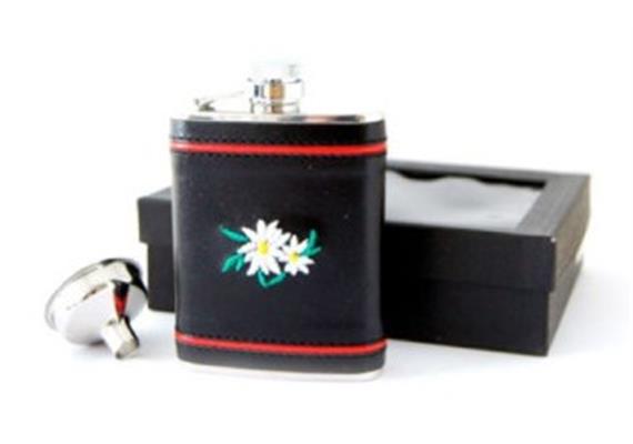 Flachmann 9cl Edelweiss gestickt