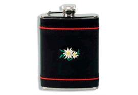 Flachmann Edelweiss gestickt 18 cl