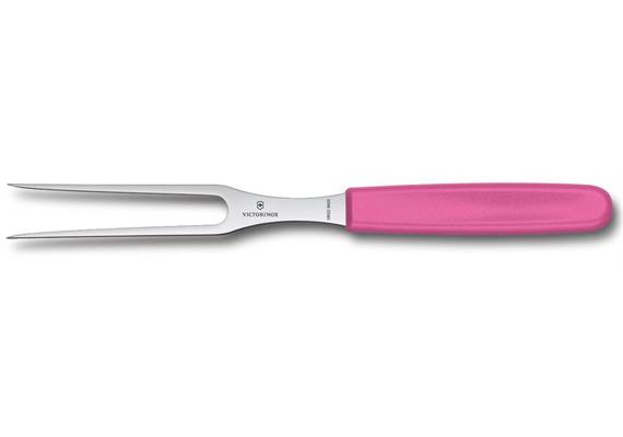 Fleisch- und Bratengabel 15cm pink Blister