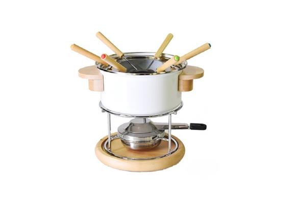 Fleischfondue-Set Emaille Elisa 9-teilig Fleischfondue-Set Emaille Elisa 9-teilig