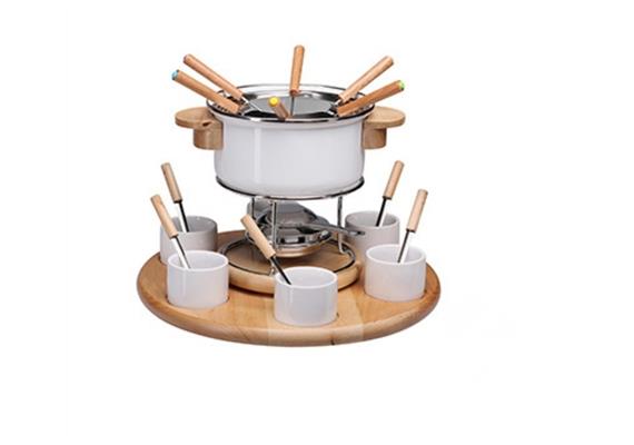 Fleischfondue-Set Emaille Larissa 23-teilig Fleischfondue-Set Emaille Larissa 23-teilig