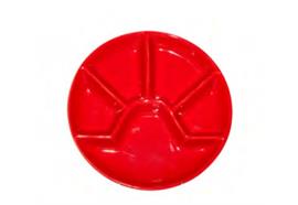 Fleischfondue Teller Racly rot 23 cm