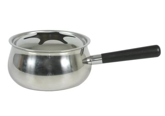 Fondue Pfanne für Gemüse und Fleisch,Edelstahl, Kunststoffgriff, Ø 16 cm