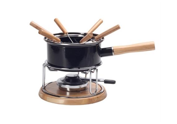 Fondue - Set "Olive" für Gemüse und Fleisch,schwarz, 10-teilig Fondue - Set "Olive" für Gemüse und Fleisch,schwarz, 10-teilig