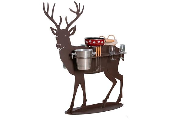 Fonduebar Hirsch 17-teilig