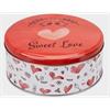 Gebäckdosen Sweet Love rund bunt ca. 22 x 9.5 cm
