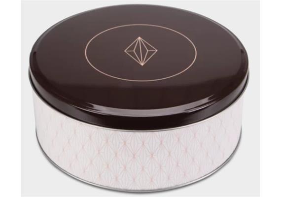 Gebäckdosen Vanilla Diamonds rund bunt ca. 16.5x 8 cm