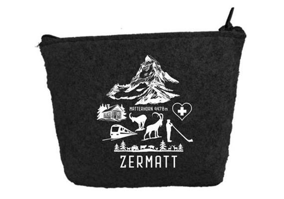 Geldbörse Zermatt Symbole anthrazit