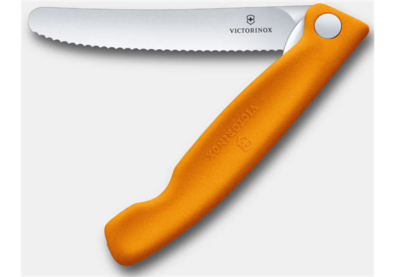 Gemüsemesser SwissClassic, faltbar, rund Well.orange