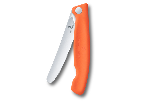 Gemüsemesser SwissClassic, faltbar, rund Well.orange