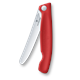 Gemüsemesser SwissClassic, faltbar, rund, Well., rot