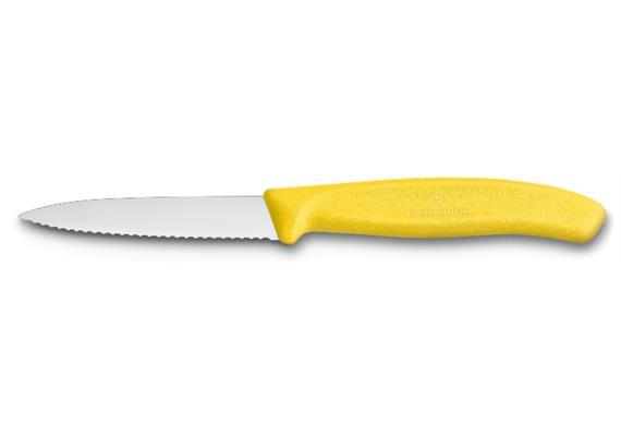 Gemüsemesser SwissClassic, Mittelspitz, 8 cm, gelb