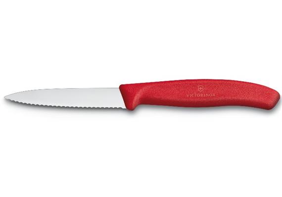 Gemüsemesser SwissClassic, Well., 8 cm, rot