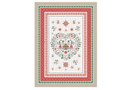 Geschirrtuch 50 x 70 cm Cervin rouge vert