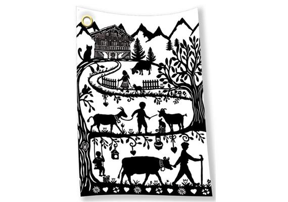 Geschirrtuch Scherenschnitt Geschirrtuch Scherenschnitt