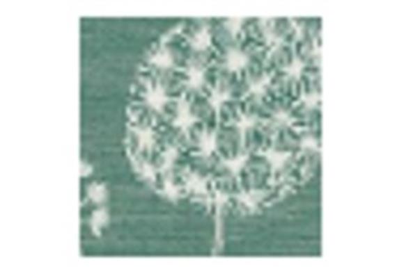 Gläsertuch dunkelgrün 48x70cm,Halbleine Pusteblume