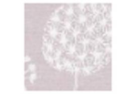 Gläsertuch mauve 48x70cm,Halbleinen Pusteblume