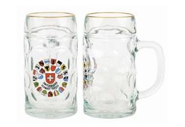 Glas-Bierkrug CH-W/KR, 0.5lt