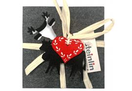 Glasuntersetzer Filz Hirsch 4 Sück 10x10cm