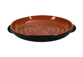 Grill me Grill- und Backofenform, 2 Griffe,schwarz, 25cm