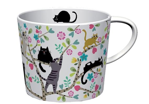 Grosse Tasse "Baum der Katzen"