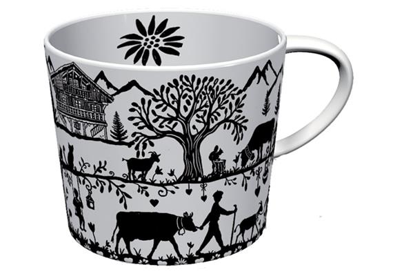 Grosse Tasse "Scherenscnitt"