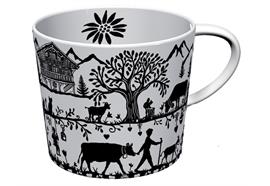 Grosse Tasse "Scherenscnitt"