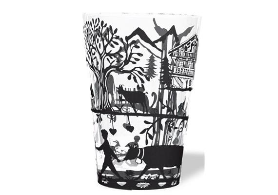 Grosses Glas "Scherenschnitt" Grosses Glas "Scherenschnitt"