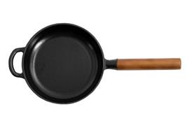 Gussbratpfanne "Large", Gusseisen, schwarz mit Holzgriff, Ø 26cm