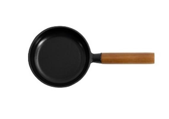 Gussbratpfanne "Smal", Gusseisen, schwarz mit Holzgriff, Ø 16cm Gussbratpfanne "Smal", Gusseisen, schwarz mit Holzgriff, Ø 16cm