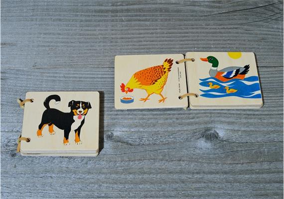 Holzbilderbuch Haustiere mittel Holzbilderbuch Haustiere mittel