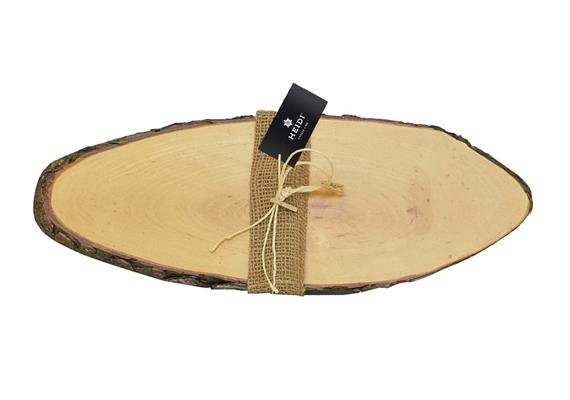 Holzbrett oval 30x15 cm