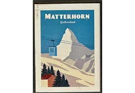 Holzschicht Magnet Matterhorn