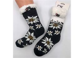 Hüttensocken marine Edelweiss
