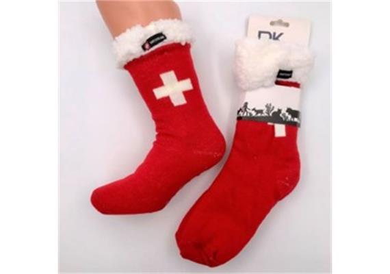 Hüttensocken rot CH-Kreuz Hüttensocken rot CH-Kreuz