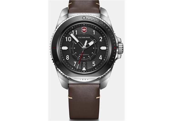 Journey 1884 43, SIR, BLK dial, BRN leather str