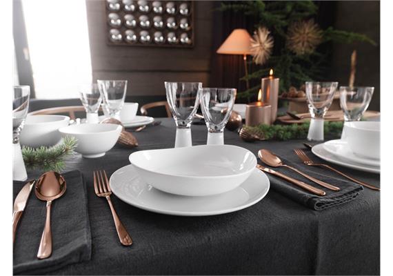 Junto Teller flach 22cm Pearl Grey