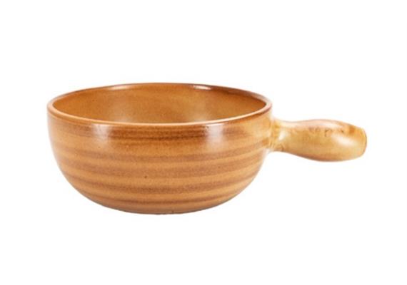 Käsefondue-Caquelon Porto braun gestreift Ø 22 cm Käsefondue-Caquelon Porto braun gestreift Ø 22 cm