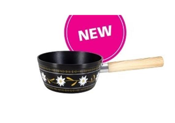 Käsefondue - Caquelon "Stella", Aluguss mit Bakelitgriff Käsefondue - Caquelon "Stella", Aluguss mit Bakelitgriff