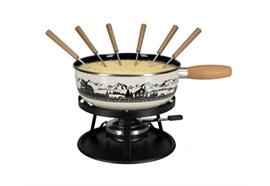 Käsefondue - Set "Alpage", Emaille, 9-teilig, Ø 22 cm