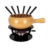 Käsefondue - Set "Bombata-Uni", Terracotta,9-teilig, schwarz, Ø 22cm