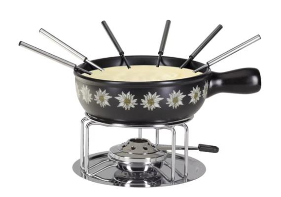 Käsefondue-Set Edelweiss Band 9-teilig