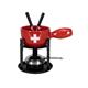 Käsefondue-Set "Mini Swiss", 5 teilig, rot