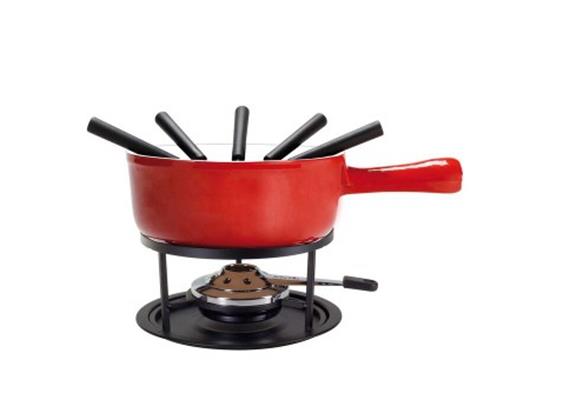 Käsefondue Set "Sion", 9-teilig, rot Käsefondue Set "Sion", 9-teilig, rot