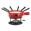 Käsefondue-Set Wiese 9-teilig rot